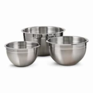 Tramontina Gourmet Collection 3 Piece Stainless Steel Mixing Bowl Set EUC